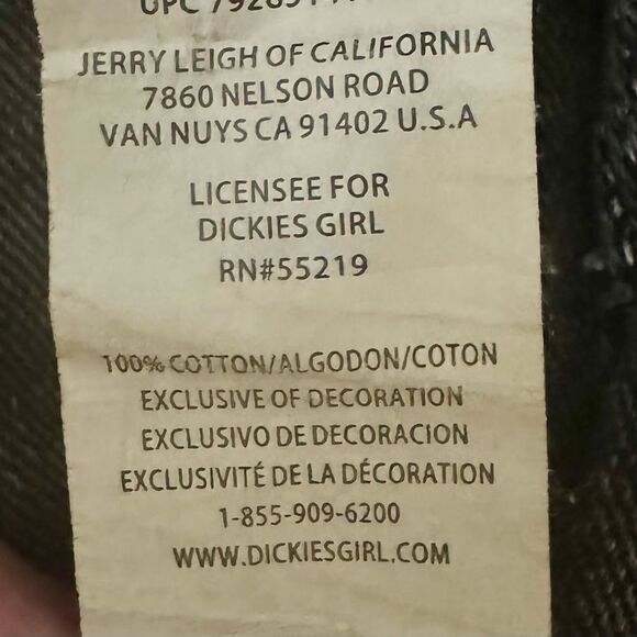 Dickies Black Acid Washed Cargo Jeans Size 5/27 - Picture 8 of 8